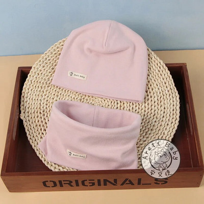 2 τμχ/σετ Ζεστό και άνετο παιδικό πλεκτό σετ κασκόλ και γάντια με κασκόλ για το Φθινόπωρο και το Χειμώνα Παιδικό Σετ Καπέλων και Κασκόλ 2023