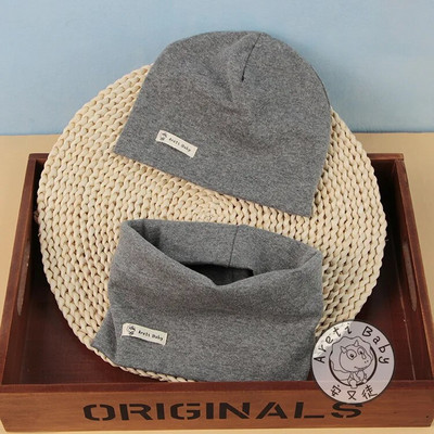 2 τμχ/σετ Ζεστό και άνετο παιδικό πλεκτό σετ κασκόλ και γάντια με κασκόλ για το Φθινόπωρο και το Χειμώνα Παιδικό Σετ Καπέλων και Κασκόλ 2023