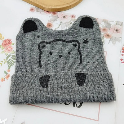 Pălărie de pluș Femeie Toamnă Iarnă Desene Animat Broasca groasă Ochi mari Protecție urechi Pălărie caldă Set eșarfe Mănuși Copii Fete Pălărie minunată