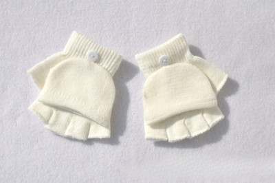 Winter Coral Fleece Παιδικά κοντά γάντια Thicken Children Baby Love Λούτρινα γούνινα γάντια με όλο δάχτυλα Φθινοπωρινό θερμαντήρα χεριών για 1-8 χρόνια