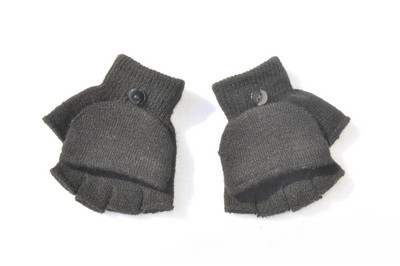 Winter Coral Fleece Παιδικά κοντά γάντια Thicken Children Baby Love Λούτρινα γούνινα γάντια με όλο δάχτυλα Φθινοπωρινό θερμαντήρα χεριών για 1-8 χρόνια