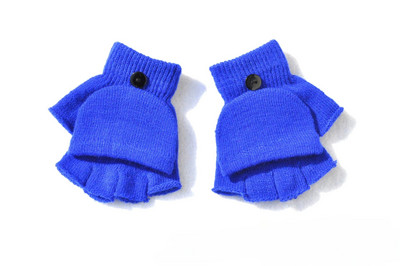 Winter Coral Fleece Παιδικά κοντά γάντια Thicken Children Baby Love Λούτρινα γούνινα γάντια με όλο δάχτυλα Φθινοπωρινό θερμαντήρα χεριών για 1-8 χρόνια