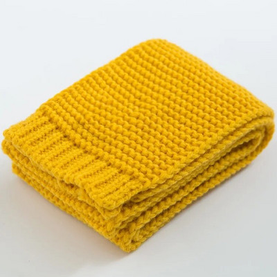 Eșarfă pentru copii de iarnă pentru bebeluși eșarfe tricotate solide Batic cald pentru copii, fete, băieți, eșarfă moale de tricotat stil coreean nou