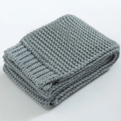 Eșarfă pentru copii de iarnă pentru bebeluși eșarfe tricotate solide Batic cald pentru copii, fete, băieți, eșarfă moale de tricotat stil coreean nou