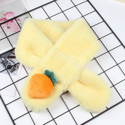 Φθινοπωρινό χειμωνιάτικο μαλακό βελούδινο παιδικό μαντίλι Χαριτωμένο καρτούν κοριτσάκι μωρό χοντρό ζεστό κασκόλ Εξωτερικό παιδικό μαντήλι μωρό αξεσουάρ