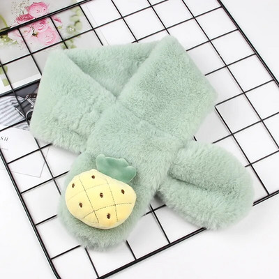 Φθινοπωρινό χειμωνιάτικο μαλακό βελούδινο παιδικό μαντίλι Χαριτωμένο καρτούν κοριτσάκι μωρό χοντρό ζεστό κασκόλ Εξωτερικό παιδικό μαντήλι μωρό αξεσουάρ