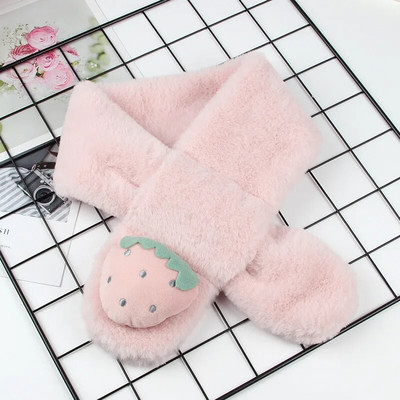 Φθινοπωρινό χειμωνιάτικο μαλακό βελούδινο παιδικό μαντίλι Χαριτωμένο καρτούν κοριτσάκι μωρό χοντρό ζεστό κασκόλ Εξωτερικό παιδικό μαντήλι μωρό αξεσουάρ