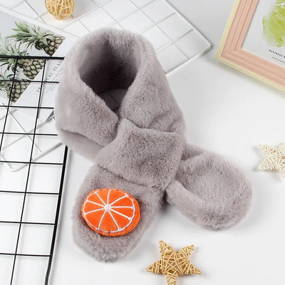 Φθινοπωρινό χειμωνιάτικο μαλακό βελούδινο παιδικό μαντίλι Χαριτωμένο καρτούν κοριτσάκι μωρό χοντρό ζεστό κασκόλ Εξωτερικό παιδικό μαντήλι μωρό αξεσουάρ