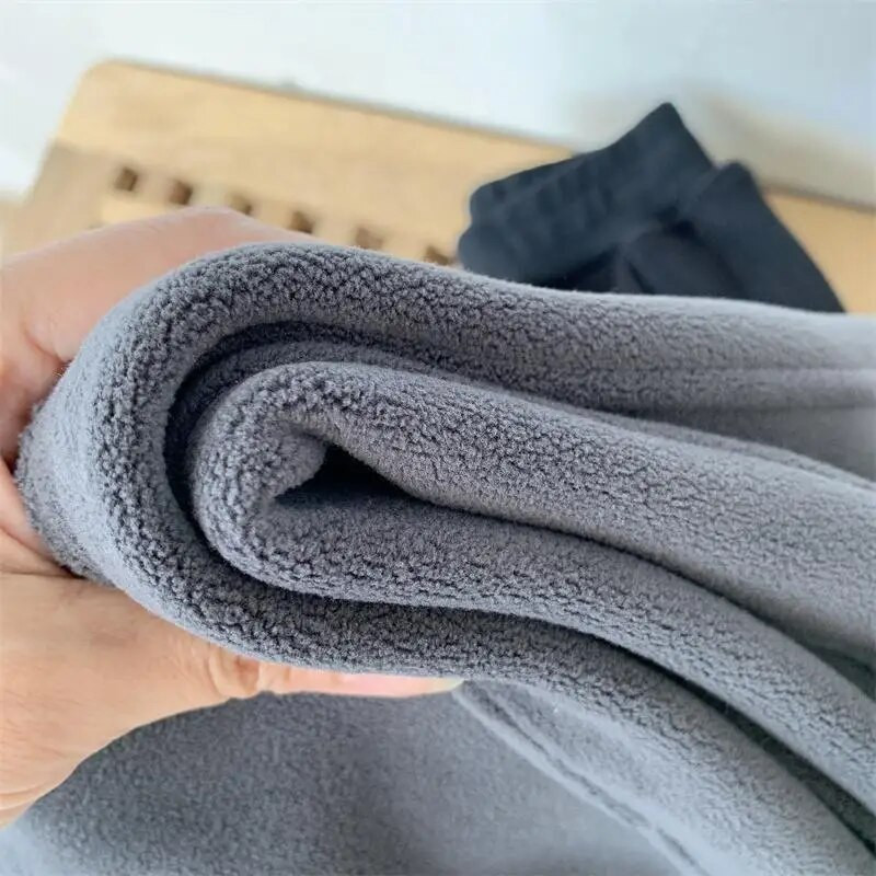 Laste plüüsist paksendatud püksid poiste ja tüdrukute vabaaja püksid, beebi ühes tükis fliis fliis soojad dressipüksid sügis ja talv