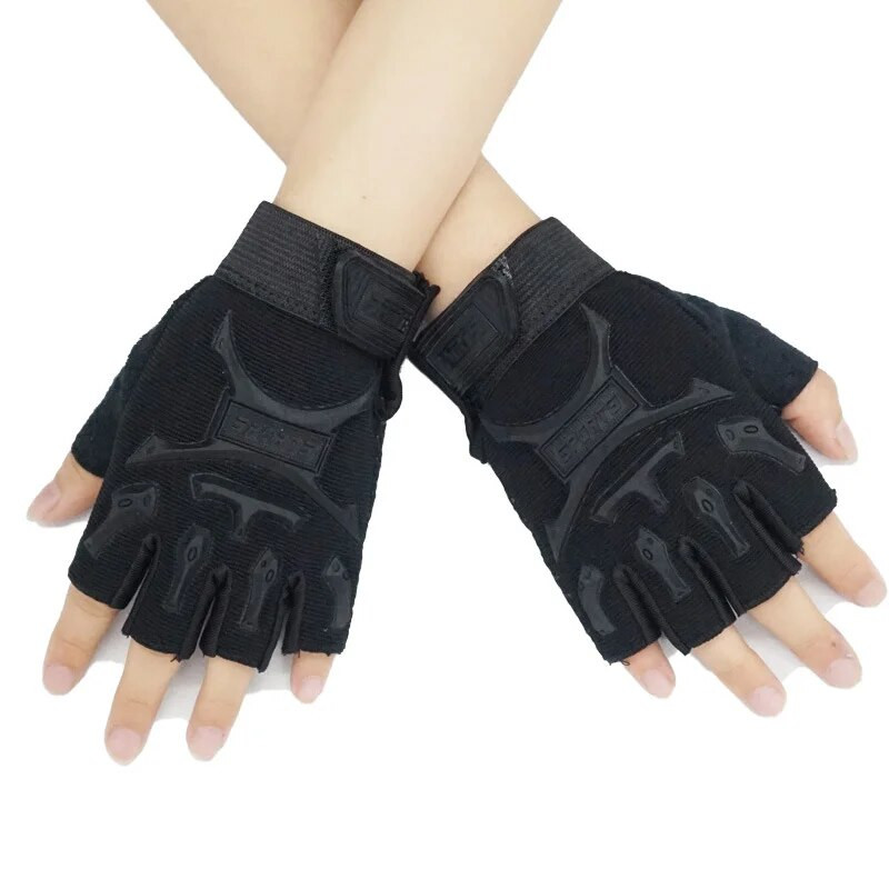 Mănuși pentru ciclism pentru copii Mănuși cu jumătate de deget pentru copii Mănuși pentru bicicletă Elastic anti-alunecare Mănuși pentru copii pentru bicicletă Echipament pentru călărie în aer liber