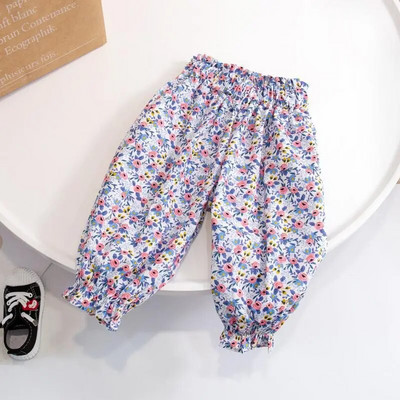 Îmbrăcăminte pentru copii, vară, bumbac, pantaloni cu lampă florală, pantaloni cu aer condiționat, pantaloni anti-țânțari pentru femeie, bebeluși, copii