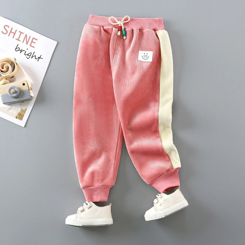 Παιδικά παντελόνια φθινοπώρου και χειμώνα 2022 Νέα αθλητικά παντελόνια για αγόρια Παντελόνια κοριτσίστικα βελούδινα χοντρά καθημερινά παιδικά παντελόνια ρούχα για αγόρι