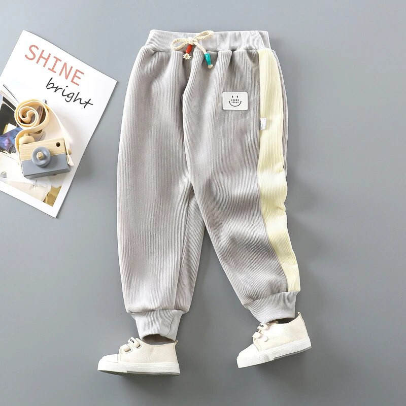 Παιδικά παντελόνια φθινοπώρου και χειμώνα 2022 Νέα αθλητικά παντελόνια για αγόρια Παντελόνια κοριτσίστικα βελούδινα χοντρά καθημερινά παιδικά παντελόνια ρούχα για αγόρι