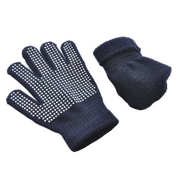 Warmom Children Anti-skid Magic Glove Kids Magic-Stretch Gripper Gloves Зимни топли бебешки ръкавици Цветни неплъзгащи се ръкавици на точки