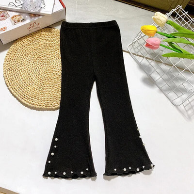 1-6T pentru copii mici Pantaloni pentru fetițe Pantaloni evazați cu imprimeu leopard la modă Îmbrăcăminte pentru sugari Pantaloni pentru copii Pantaloni streetwear