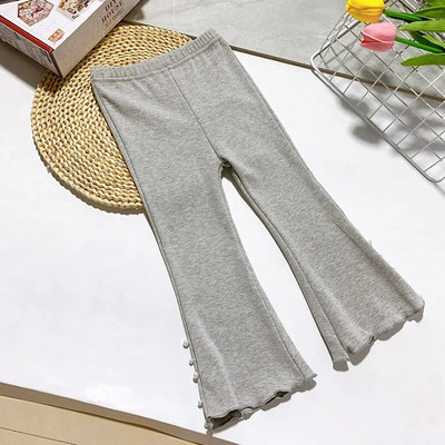 1-6T pentru copii mici Pantaloni pentru fetițe Pantaloni evazați cu imprimeu leopard la modă Îmbrăcăminte pentru sugari Pantaloni pentru copii Pantaloni streetwear
