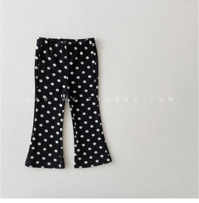 1-6T pentru copii mici Pantaloni pentru fetițe Pantaloni evazați cu imprimeu leopard la modă Îmbrăcăminte pentru sugari Pantaloni pentru copii Pantaloni streetwear