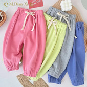 Αθλητικά παντελόνια για κορίτσια Χαλαρά κορδόνια για μωρά Convergent Casual Παντελόνια Αγόρια Παιδικά Ρούχα της The New Fashion Παιδικά αθλητικά παντελόνια