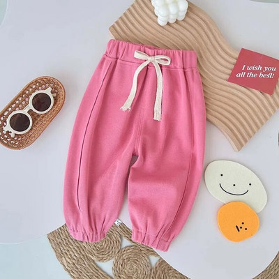 Αθλητικά παντελόνια για κορίτσια Χαλαρά κορδόνια για μωρά Convergent Casual Παντελόνια Αγόρια Παιδικά Ρούχα της The New Fashion Παιδικά αθλητικά παντελόνια