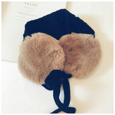 Stil coreean iarnă pentru copii tricotată pentru urechi, catifea de culoare pură, eșarfe calde pentru copii, băieți, fete, accesorii pentru cap pentru costume pentru copii