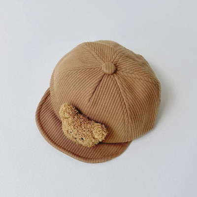 Κοτλέ Καπέλο μωρού αρκουδάκι καρτούν Καπέλο μωρού για αγόρια Φθινόπωρο Άνοιξη Παιδικό Καπέλο μπέιζμπολ για νήπια για κορίτσια Καπέλα για βρέφη 5-24 εκατ.