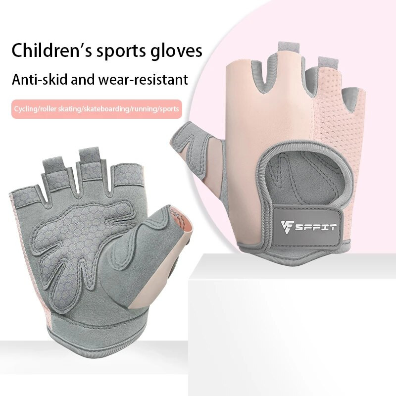 Παιδικά γάντια ποδηλασίας Half Finger Sports ποδήλατο Skateboard Εξωτερικό Αντιολισθητικό Κορίτσι Αγόρι Παιδιά Αναπνεύσιμο λεπτό γάντι υψηλής ελαστικότητας