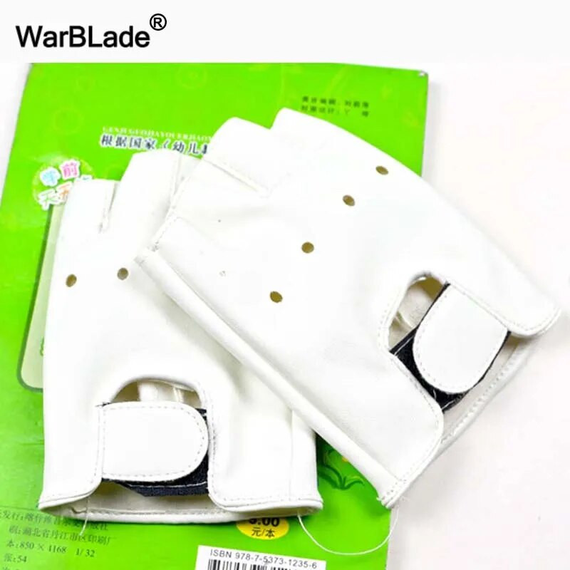 WarBLade High Qualtiy Lapsed Nahkkindad Poistele Tüdrukutele Sõrmedeta Kindad Chilidren Poolsõrmega labakindad Hingavad Gants imikutele