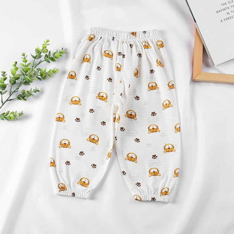 Suvised vastsündinud beebid poisid tüdrukud säärised pidžaamad õhukesed puuvillased beebipüksid armsad multikad pehmed lapsed püksid spordipüksid