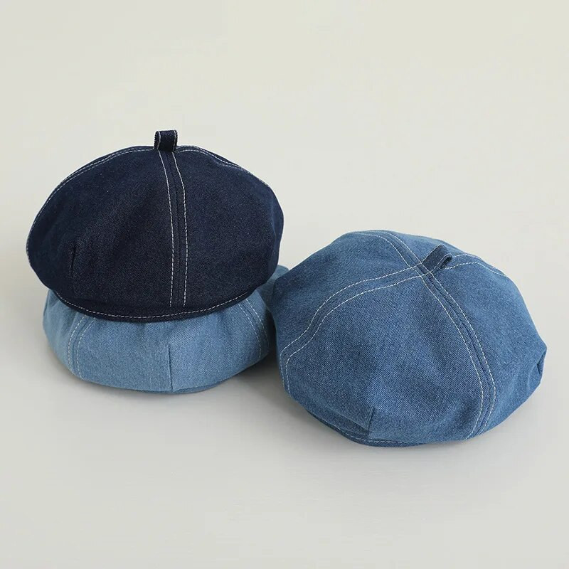 Μάλλινο καπέλο για κοριτσάκι Χειμερινό φθινόπωρο αρκουδάκι Κορεάτικο Παιδικό καπέλο για κορίτσια Αξεσουάρ Vintage παιδικά καπέλα μπερέ ρυθμιζόμενα 2-6Y