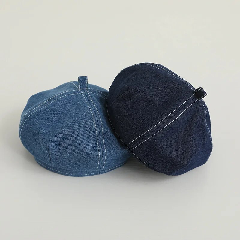 Μάλλινο καπέλο για κοριτσάκι Χειμερινό φθινόπωρο αρκουδάκι Κορεάτικο Παιδικό καπέλο για κορίτσια Αξεσουάρ Vintage παιδικά καπέλα μπερέ ρυθμιζόμενα 2-6Y