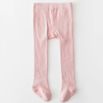 Beebipoisid Tüdrukud sukkpüksid Kevadsügis ühevärvilised puuvillased elastsed püksid vastsündinud tüdrukule säärised kõrge vöökohaga imikute sukkpüksid