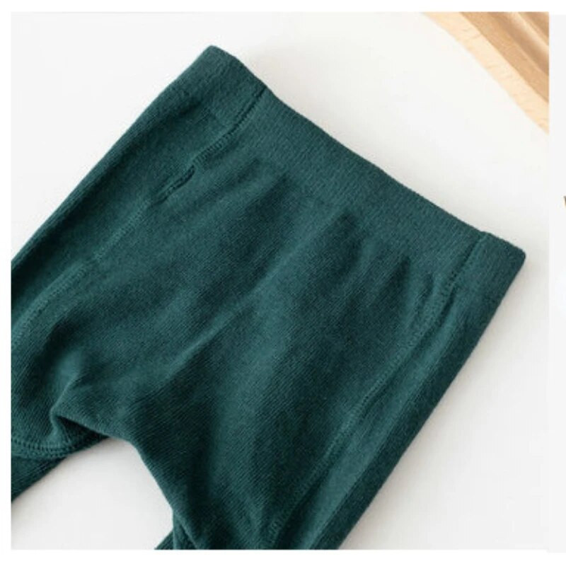 Beebipoisid Tüdrukud sukkpüksid Kevadsügis ühevärvilised puuvillased elastsed püksid vastsündinud tüdrukule säärised kõrge vöökohaga imikute sukkpüksid