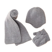 Set pălărie și mănuși căciulă caldă pentru bebeluși, șapcă și mănuși tricotate, eșarfă pentru sugari, pălărie, culoare uni, respirabil pentru copii mici, cadou de duș