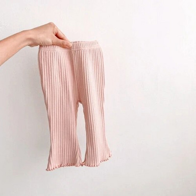 6m-4y Pantaloni pentru fetițe 2023, primăvară, pantaloni evazați, încălțăminte pentru fete, pantaloni drăguți pentru copii, pantaloni din bumbac pentru copii