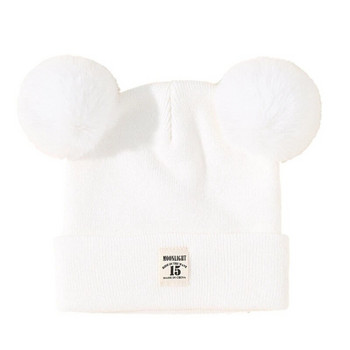 Бебешка зимна топла шапка Мече Шапка за бебета и малки деца за деца