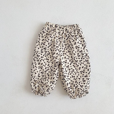 Pantaloni de iarnă pentru fetiță 2022, nou-născuți, copii, talie elastică, floare, fleece, pantaloni de lungime întreagă, îmbrăcăminte de fund, haine