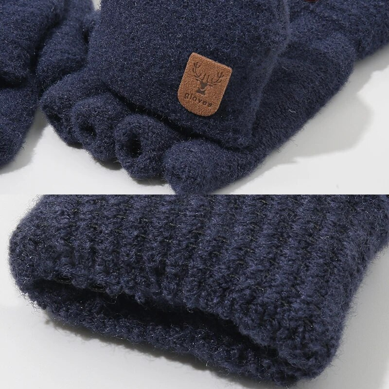 Γάντια Flip Θερμικά γάντια Μαλακή αφράτη οθόνη αφής Χειμερινά ζεστά γάντια εργασίας για άνδρες γυναίκες Γυναίκες αγόρια κορίτσια Παιδιά αρθρίτιδα