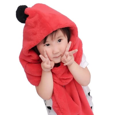 Talvine tuulekindel õue plüüsist salli mütsi kindakomplektid kolmeosaline komplekt soe müts salli müts kindakomplektid rõivad tarvikud