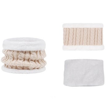 Wwcute Зимна топла шапка от 3 части, шал и ръкавици, комплект за деца от 1 до 6 години Сладка плетена шапка, детски ръкавици, зимни екипи