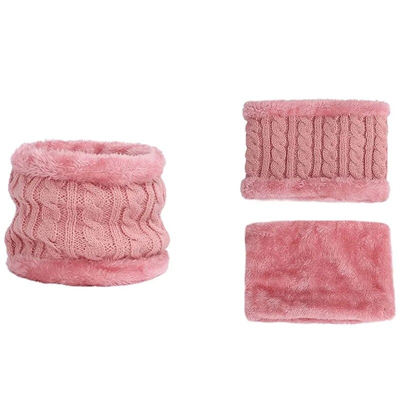 Wwcute 3 Pieces Σετ χειμωνιάτικο ζεστό κασκόλ για νήπια για παιδιά 1-6 ετών Χαριτωμένα πλεκτά παιδικά γάντια Beanie χειμωνιάτικα ρούχα