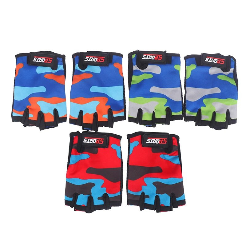 Παιδικά γάντια ποδηλασίας Παιδικά γάντια μισού δακτύλου Ελαστικά αντιολισθητικά γάντια ποδηλάτου