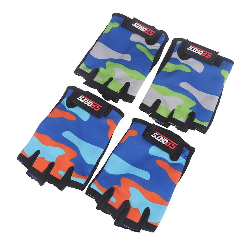 Παιδικά γάντια ποδηλασίας Παιδικά γάντια μισού δακτύλου Ελαστικά αντιολισθητικά γάντια ποδηλάτου