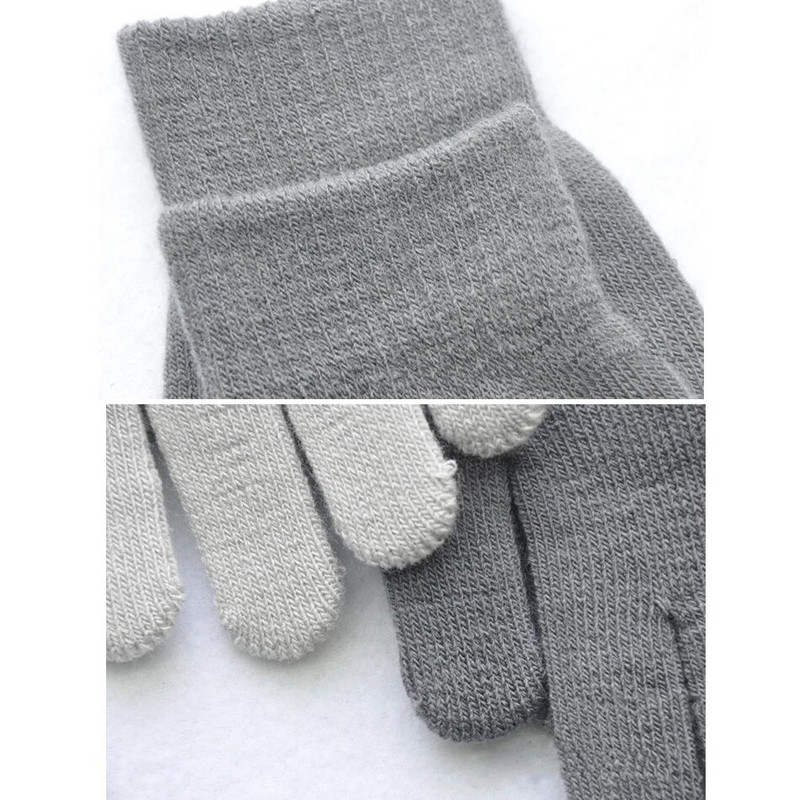 Ζεστή μαμά για 16Y πλεκτά μάλλινα γάντια χειμώνα ιππασίας Ψυχρή θερμότητα και βελούδινα χοντρά γάντια Παιδικά γάντια χειμωνιάτικα ζεστά γάντια
