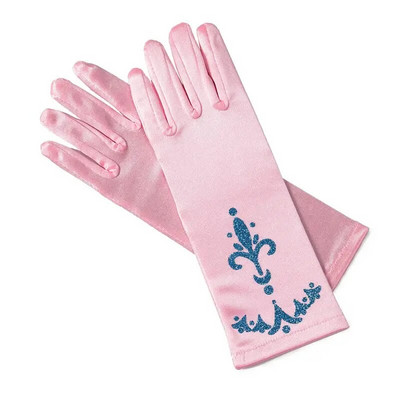 Svadobné rukavice pre dievčatá s kvetmi, princezná, dievčatá, Elsa, Anna, doplnky, sada, detská párty, cosplay, Belle Sofia, snehová kráľovná, rukavice s vločkami