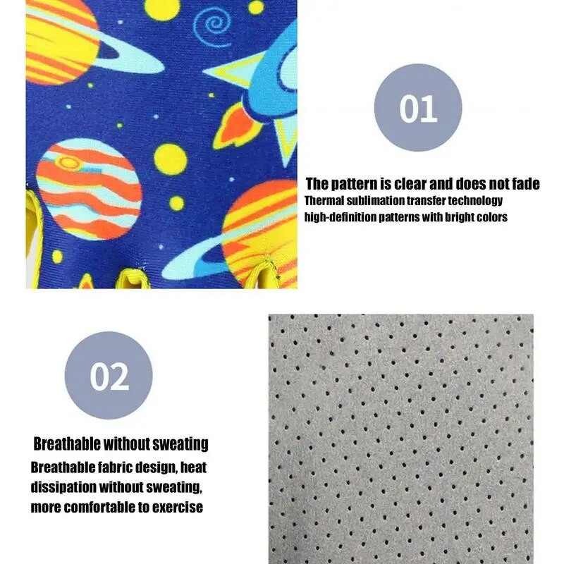 Laste rattakindad Ice Silk Päikesekaitsekindad Lastele Väikelastele Tüdrukutele Sõidukindad Rullpüügiks Jalgrattasõiduks Uisutamiseks