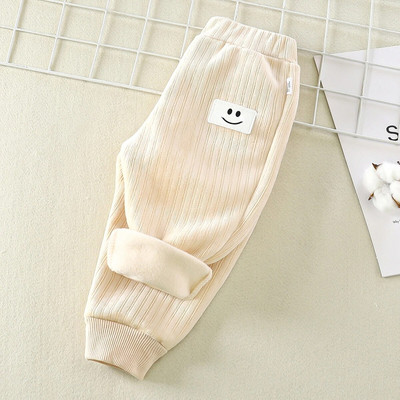 Sügistalv Lapsed Soojad püksid Poiss Tüdrukud Üheosalised fliispüksid Välisrõivad Spordipüksid 3-10Y Lasteriided Vabaaja püksid