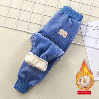 Sügistalv Lapsed Soojad püksid Poiss Tüdrukud Üheosalised fliispüksid Välisrõivad Spordipüksid 3-10Y Lasteriided Vabaaja püksid