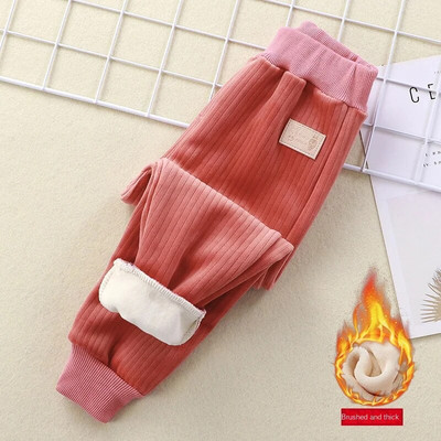 Sügistalv Lapsed Soojad püksid Poiss Tüdrukud Üheosalised fliispüksid Välisrõivad Spordipüksid 3-10Y Lasteriided Vabaaja püksid