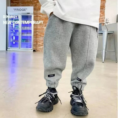Pantaloni casual pentru băieți de primăvară și toamnă 2023, coreeană, salopete din bumbac pentru copii, pantaloni, haine pentru copii