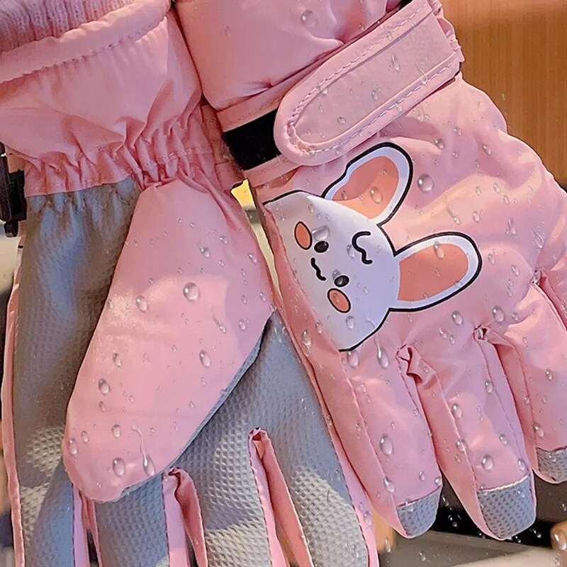 2022. aasta talv, uued lapsed, armsad väljas veekindlad suusakindad sooja hoidmiseks, poisid, tüdrukud, armsad sametist viie sõrmega kindad lastele